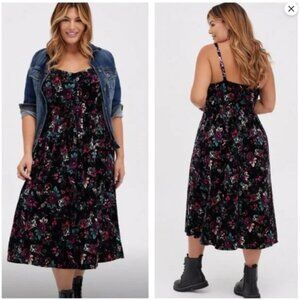Torrid velvet dress 14/16